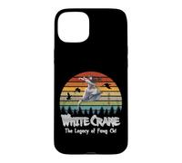 Custodia per iPhone 15 Plus White Crane/L'eredità di Fang Chi/Manga Style Design