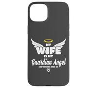 Custodia per iPhone 15 Plus Wife Is My Angel She Watches Over Me In Memory