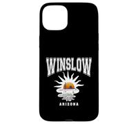 Custodia per iPhone 15 Plus Winslow Arizona Alba Nel Deserto Vintage Stile Atletico