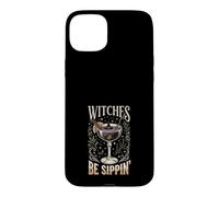 Custodia per iPhone 15 Plus Witches Be Sippin Halloween Cocktail Strega Party