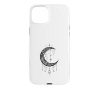 Custodia per iPhone 15 Plus Witchy Crescent Moon Gothic Celestial Lunar Design