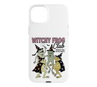 Custodia per iPhone 15 Plus Witchy Frog Club Midnight Only On Halloween Frog Coven