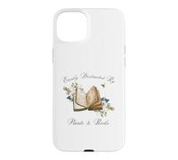 Custodia per iPhone 15 Plus Women Easily Distracted by Plants and Books