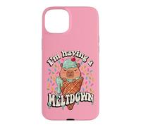 Custodia per iPhone 15 Plus Womens Girls I'm Having A Meltdown Ice Cream Capybara Lover