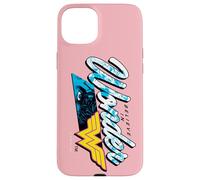 Custodia per iPhone 15 Plus Wonder Woman 80th Believe in Wonder Blue Eyes