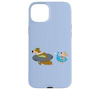 Custodia per iPhone 15 Plus Yogi Bear Yogi and Boo Boo Going Swimming