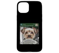 Custodia per iPhone 15 Plus Yorkshire Terrier c'è movimento alla tua porta di casa Yorkie