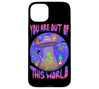 Custodia per iPhone 15 Plus You Are Cosmic Alien UFO Graphic Design
