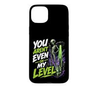 Custodia per iPhone 15 Plus You are 't even on my level divertente alieno UFO Graphic