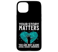 Custodia per iPhone 15 Plus Your Story Matters Support Sexual Assault Awareness Gifts