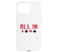 Custodia per iPhone 15 Poker All in Gioco di Carte