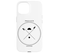 Custodia per iPhone 15 Polo Club Legends - Mazzuole vintage con distintivo equestre
