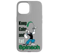 Custodia per iPhone 15 Popeye The Sailor Man Keep Calm & Eat Spinaci Retro Fumetto