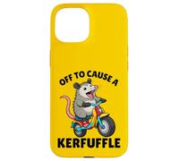 Custodia per iPhone 15 Possum Off to Cause A Kerfuffle Funny Opossum