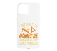 Custodia per iPhone 15 Preferisco Fare Architettura Non Affrontare Problemi