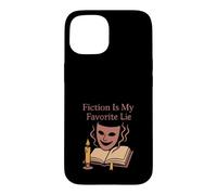 Custodia per iPhone 15 Prenota Nerd Humor Fiction Fuga Burnout Bibliophile Vibes