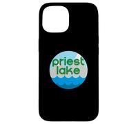 Custodia per iPhone 15 Priest Lake Idaho ID Nature Vacation Design