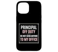 Custodia per iPhone 15 Principal Off Duty Non inviare nessuno al mio ufficio