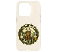 Custodia per iPhone 15 Pro 19th Hole Club Vintage Retro Golf Regalo per golfisti Man Cave