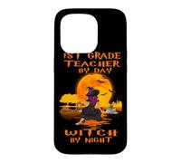 Custodia per iPhone 15 Pro 1st Grade Teacher By Day Witch By Night Halloween Costume