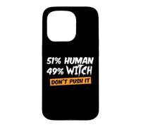 Custodia per iPhone 15 Pro 51% Umano 49% Strega