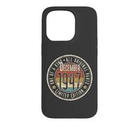 Custodia per iPhone 15 Pro 79° Compleanno Vintage Dicembre 1947 Retro Edizione Limitata