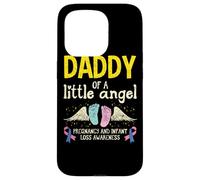 Custodia per iPhone 15 Pro Aborto spontaneo per la consapevolezza della perdita infantile Daddy Of A Little Angel
