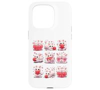 Custodia per iPhone 15 Pro Adorable Bunny with Hearts and Yarn