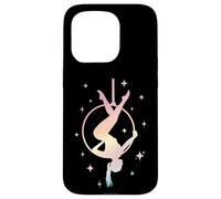 Custodia per iPhone 15 Pro Aerial Hoop Fly Between The Stars, regalo per yoga aereo per bambini