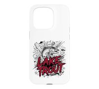 Custodia per iPhone 15 Pro Aggressivo Lago Trota Grande pesca Laghi Deep Strike
