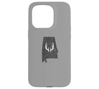 Custodia per iPhone 15 Pro Alabama AL Deer Hunting Shed Antlers Design
