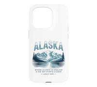 Custodia per iPhone 15 Pro Alaska Dove il Silenzio è Infinito e il Cielo è Più Vicino