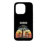 Custodia per iPhone 15 Pro Albero di Baobab africano Madagascar Albero della Vita