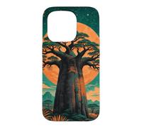 Custodia per iPhone 15 Pro Albero di Baobab Sotto Un Cielo Pieno Di Stelle