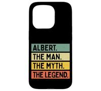 Custodia per iPhone 15 Pro Albert The Man The Myth The Legend Citazione personalizzata divertente