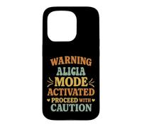 Custodia per iPhone 15 Pro ALICIA Personalized Women's Gift Custom ALICIA