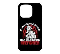 Custodia per iPhone 15 Pro All Men They Become Firefighter Funny Fireman Firefighters