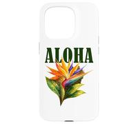Custodia per iPhone 15 Pro Aloha Bird of Paradise, fiore tropicale, atmosfera hawaiana