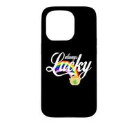 Custodia per iPhone 15 Pro Always Lucky - Barattolo di monete con arcobaleno