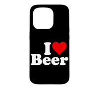 Custodia per iPhone 15 Pro AMO LA BIRRA I HEART BEER