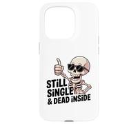 Custodia per iPhone 15 Pro Ancora single & Dead Inside Skeleton Sarcasm Funny Anti Love
