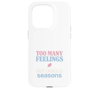 Custodia per iPhone 15 Pro Anime Ansia Pensare troppo Weeb Kawaii Overthinker Merch