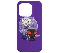 Custodia per iPhone 15 Pro Aquaman Movie Chibi Black Manta and Ocean Master