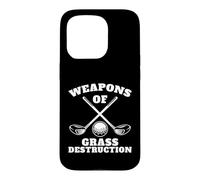 Custodia per iPhone 15 Pro Armi Di Erba Distruzione Divertente Golf