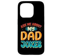 Custodia per iPhone 15 Pro Ask Me About My Dad Jokes Funny Father's Day Dad Joke