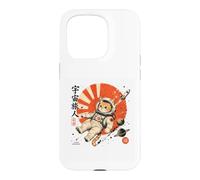 Custodia per iPhone 15 Pro Astronauta giapponese Cosmic Wanderer Space Cat