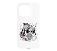 Custodia per iPhone 15 Pro Atena Antica Dea Guerriera Greca Sparta Owl