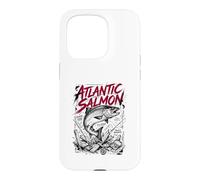 Custodia per iPhone 15 Pro Atlantic Salmon River King Fly Strike - Frantumatore da pesca