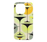 Custodia per iPhone 15 Pro Atomic - Martini ispirati agli anni Cinquanta, colore: grigio, lime, crema