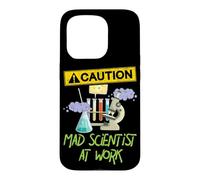 Custodia per iPhone 15 Pro ATTENZIONE Scienziato pazzo al lavoro - Funny Science Scientist's